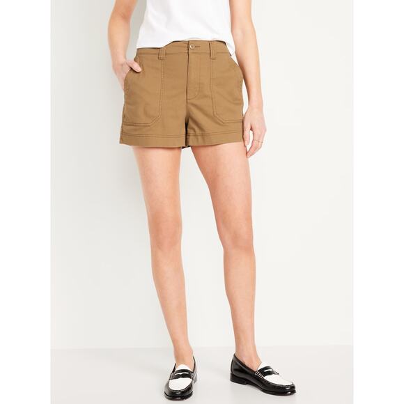 Old Navy High-Rise OG Chino Shorts XXL Tan 3.5" Inseam | Clifftop Casual Vibes - Picture 1 of 11